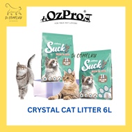 (6L) OzPro Suck'it Crystal Cat Litter Scentless/Odourlock  水晶猫砂