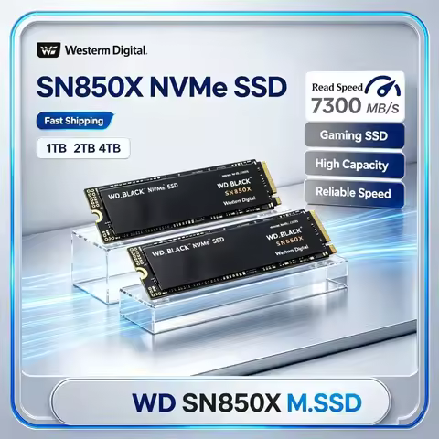 4TB WD_BLACK SN850X M.2 NVMe SSD PCIe Gen4 X4 Internal Solid State Drive Large Capacity Gaming Stora
