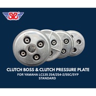 SYS YAMAHA LC135 CLUTCH BOSS & CLUTCH PRESSURE PLATE STANDARD 4S SET FOR 2S4-2 2S4 55C 5YP