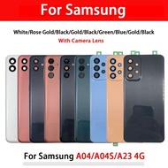 Back Battery Door Rear Glass Case Replacement For Samsung A04 A04S A23 4G With Camera