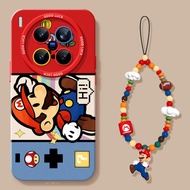 funny phone case iphone iphone 16 pro max casing iphone 15 pro max casing Mario Suitable for vivox30