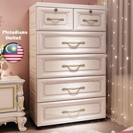 HOMIEE 56CM Colorful Drawer Cabinet Storage Box Kid Baby Cloth Almari Almari Laci Rak Baju Bertingka