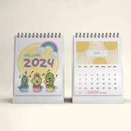 2024 Mini Desk Calendar Mini Desk Calendar Aesthetic Desk Calendar 2024 Mini Aesthetic Calendar Cute