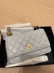 Chanel 2023 新款 山茶花調節扣 wallet on chain WOC