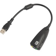 Audio Sound Card Adapter USB to Virtual 7.1 Channel Mic Earphone 5HV2