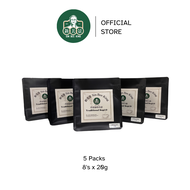 Sin Bee King Traditional Kopi-O Hainan Coffee-O GROUND COFFEE BEAN (No Sugar added) 5 Small Pack 8s