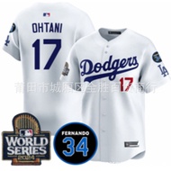 Same Day DeliveryFinal Edition Jersey Dodgers Dodgers Baseball Uniform No. 17 OHTANI Otani Shohei Je