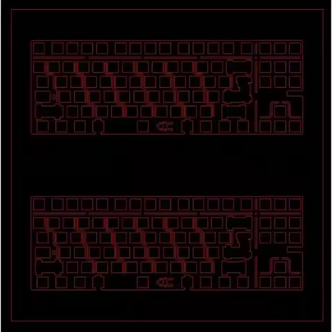 QwertyKeys Qk80 Keyboard Positioning Plate Custom Aluminum/copper/carbon Fiber/FR4/PEI/POM for Mecha