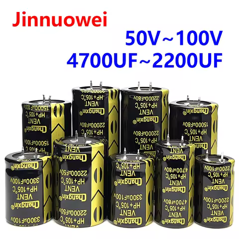 2200UF 3300UF 4700UF 6800UF 10000UF 15000UF 22000UF Audio Amplifier Capacitor 50V 63V 80V 100V