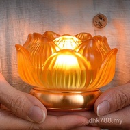 Temple Lamp Holder Lotus Lamp Butter Temple Water Glass Candle Cup Candle Holder Colorful Household 