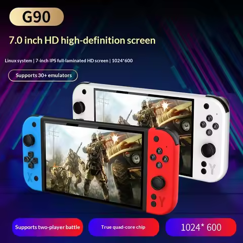 G90 7.0 Inch Portable Handheld Game Console Retro Arcade Gba Game Player Compatible 64g Storage For 