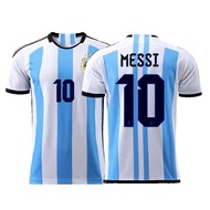 XY 2022-2023 World Cup Argentina National Home Football Jersey T Shirt Messi Soccer Souvenir Tee Hig