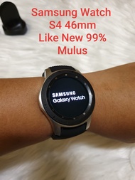Samsung Galaxy Watch S4 46mm Silver Second Mulus Seperti Baru Original