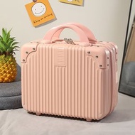 全城熱賣 - (粉色)14吋化妝箱 旅行箱 手提行李箱 收納箱 化妝包 商務戶外便攜箱