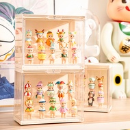 GOTO Clear Assemble Display Box, Doll Display Storage Case, Stackable Show Case for Pop Mart, Garage Kits, Action Figures, Lego ( 26.6cm x 12.5cm x 21.8cm)