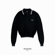 maison KEEPS | Gracie Knitted Long Sleeve Polo | เสื้อโปโลไหมพรม