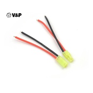 V&P 1pair Mini Tamiya Connector Male & Female 2pin Battery wire 16AWG