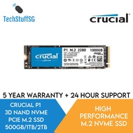 [Lowest in SG] Crucial P1 500GB/1TB/2TB  M.2 PCIe NVME Internal SSD **5 Years Warranty**