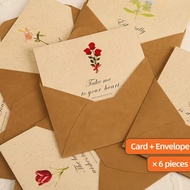 Wish Card Greeting Card Set Thank You Card Birthday Message Valentines Day Blessings Teachers Day Ca