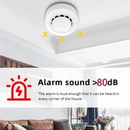 ONENUO Tuya WiFi Smoke Detector Photoelectric Sensor Fire Alarm Home Kitchen Security System Work Wi