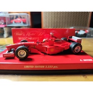 F1 Racing Car Model 1: 43 Mini Cut FERRARI F300 Irving Schumacher Teammer FERRARI F300 "TOWER WING" 