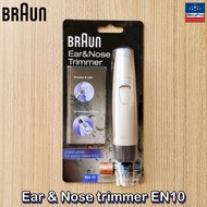 Braun® Ear &amp; Nose trimmer EN10 เครื่องเล็มขนหูและจมูก เครื่องตัดขนจมูก เครื่องกำจัดขนจมูก