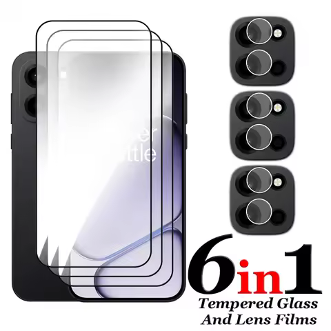 6in1 For OnePlus Nord 6 Glass For OnePlus Nord 6 Tempered Glass 2.5D Full Cover Screen Protector For