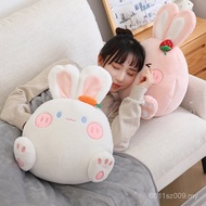 Pillow Pillow Blanket Three-in-One Plush Toy White Nap Pillow Sleeping Doll Rabbit Hand Warmer Doll 