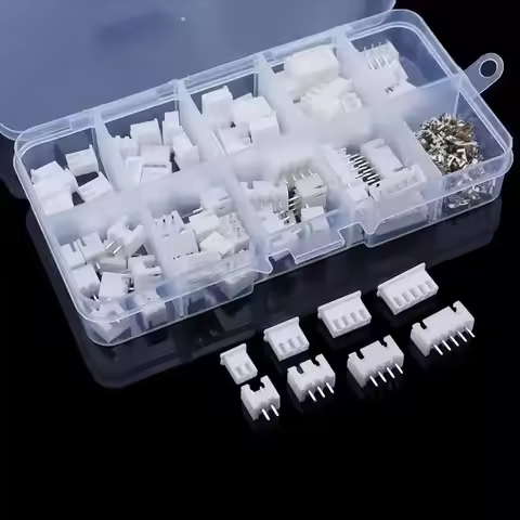 230pcs JST XH2.54 2/3/4/5pin Terminals Plastic Shell Male Plug + Female Socket Wire Connector Combin