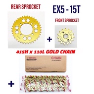 EX5 DREAM 415 SPROCKET CHAIN SET HENG