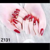 Red Diamond Fake Nails + False Nails Glue