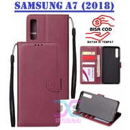 BOOK COVER hp FOR SAMSUNG A7 (2018) FLIP WALLET/ FOR SAMSUNG A7 (2018) LEATHER CASE/ FOR SAMSUNG A7 
