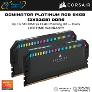 [ CORSAIR DOMINATOR PLATINUM RGB DDR5 ] 64GB(32GBx2) 5600MHz CL40
