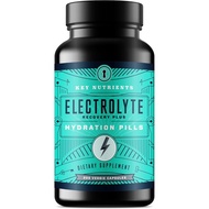 KEY NUTRIENTS Electrolyte Tablets, 200 Capsules, Salt Tablets for Dehydration, Fasting Electrolytes 