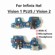 Fast Charging board For Itel Vision 2 Vision 1 plus USB charging board Charging Port Sub board Conne