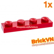 [1 Piece] LEGO Slim Long Bar 1x4 Red 371021 3710