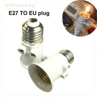 E27 base LED Bulb lamp base socket to EU Plug Adapter Lighting Light Holder Connector Accessories Sc