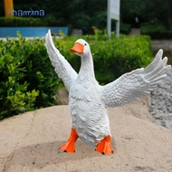 [Shamjina] Duck Statue, Educational Figure, Animal Sculpture for Lawn, Terrace, Garden
