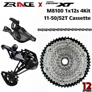 Deore XT M8100, SL-M8100-R + RD-M8100-SGS + ZRACE Cassette + ZRACE Chains - 1x12-speed,  4kit Groupset