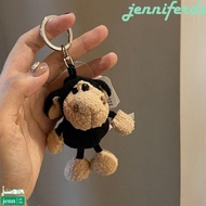 JENNIFERDZ Alpaca Plush Keychain Cartoon Cute Animal Keyring Bag Decoration Schoolbag Decoration Alp