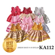 Dress Gaun Baju Anak Perempuan Ulang Tahun 1-2 tahun Pesta Disney Princess Murah KA112