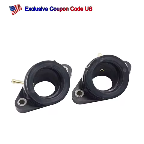2PCS Motorcycle Carburetor Intake Manifold For Yamaha XV400 Virago XV500 XV535 2GV-13586-00-00 2GV-1