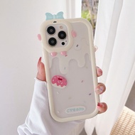 Good case Casing For OPPO A78 A57 A76 A96 A17 A16 A16s A16k A15 A15s A54 A74 A55 A95 A94 A93 A53 A33 A32 A5 A9 A3s A5s Reno 7Z 6Pro 5 F11 F9Pro White pink cream cake butter Monster Lens Phone Case Clear Soft Protective Cover เคสโทรศัพท์ oppo