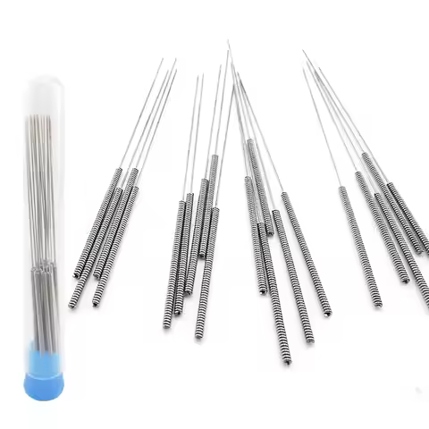 20Pcs 3D Printer Nozzle Cleaning Needles 0.4mm, 3D Printer Nozzle Cleaning Kit - 0.4mm Needles for 3