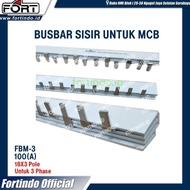 Busbar sisir jumper FBM-3 MCB 3 phase 100A 3p MERK FORT PANEL