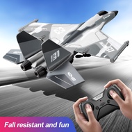 G1 เครื่องร่อนข้ามพรมแดน Drone Navigation Mode ป้องกันการตกปีกคงที่สำหรับเด็กนักเรียนของเล่นของขวัญเครื่องบินควบคุมระยะไกลเครื่องร่อนต่อสู้สGlider-Combat Gray-Double Electric