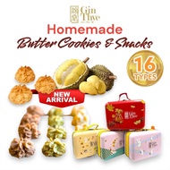 NEW MSW Durian Cookies [Gin Thye] FREE Limited Luggage Tin Container [16 Types] Homemade Butter Cookie | CNY Goodies