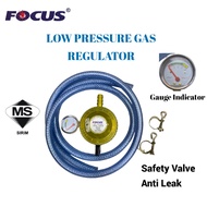 FOCUS SIRIM GAS REGULATOR LOW PRESSURE ANTI LEAK SAFETY VALVE GAUGE METER KEPALA GAS DAPUR