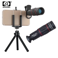 APEXEL HD Optical Universal 18x25 Monocular Camcorder Lens 18X Telephoto Phone Lens With Tripod For Smartphone xiaomi Redmi