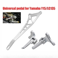 YAMAHA Bracket+Footrest Y15 Y16 LC135 Rear Footrest Alloy Pedal Kaki Blkg Tapak Pemijak Std & Open E